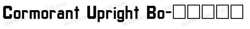 Cormorant Upright Bo字体转换